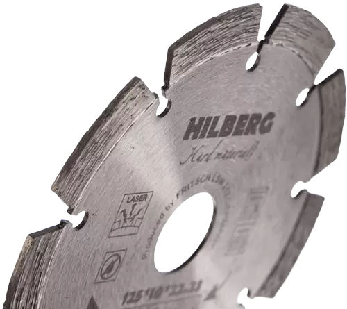 Алмазный диск по железобетону 125*22.23*10*2.0мм Hard Materials Laser Hilberg HM102 - интернет-магазин «Стронг Инструмент» город Воронеж