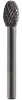 Борфреза форма капля по металлу 12мм тип E (TRE) Strong СТМ-51740012
