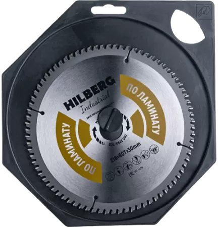 Пильный диск по ламинату 216*30*Т80 Industrial Hilberg HL216 - интернет-магазин «Стронг Инструмент» город Москва