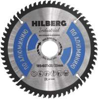Пильный диск по алюминию 185*30/20*Т60 Industrial Hilberg HA185 - интернет-магазин «Стронг Инструмент» город Воронеж