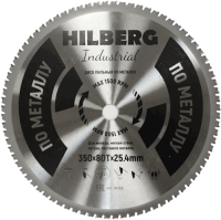 Пильный диск по металлу 350*25.4*Т80 Industrial Hilberg HF350 - интернет-магазин «Стронг Инструмент» город Воронеж