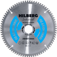 Пильный диск по алюминию 216*30*Т80 Industrial Hilberg HA216 - интернет-магазин «Стронг Инструмент» город Воронеж