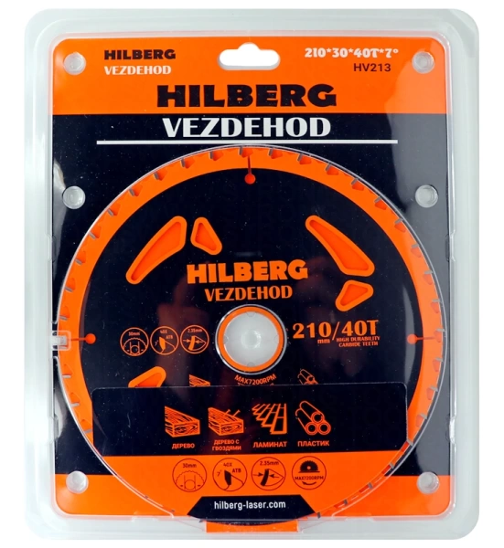 Универсальный пильный диск 210*30*40Т Vezdehod Hilberg HV213 - интернет-магазин «Стронг Инструмент» город Воронеж